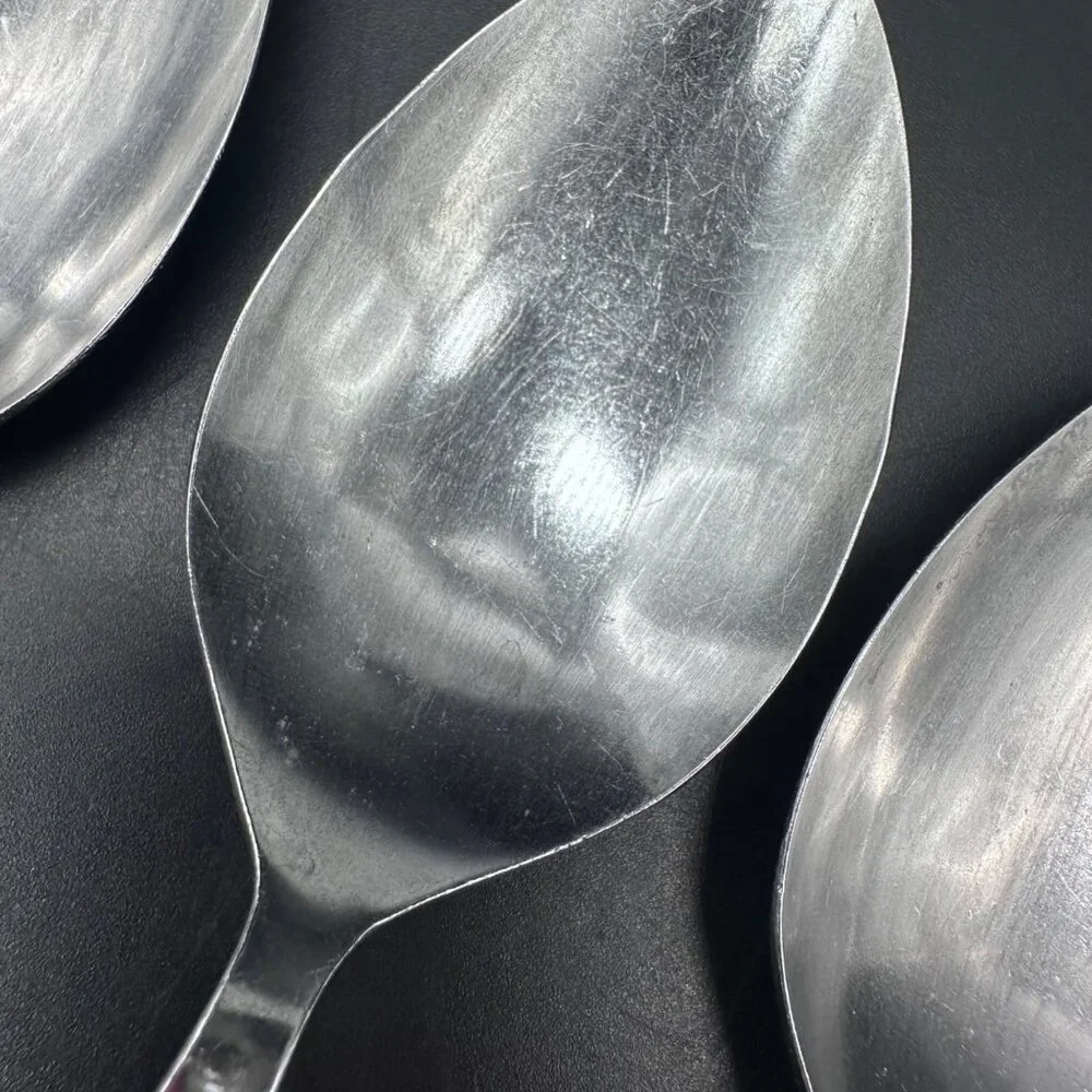 Vtg Tablespoons National Stainless Parma Japan Floral Mid Century Rose Floral - Picture 8 of 10